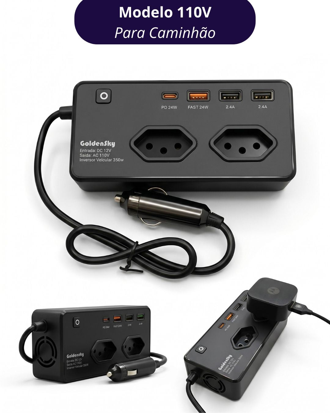 Inversor 400W para Carro | Energia Extra na Estrada