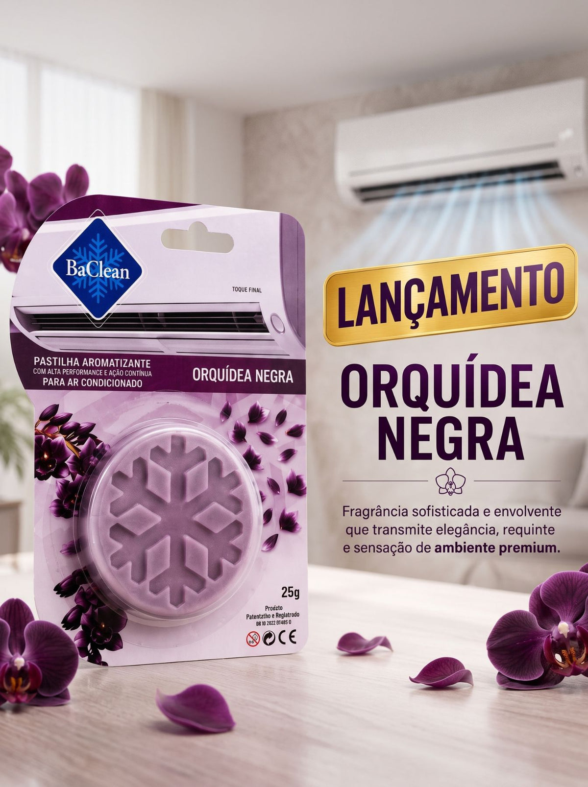 Pastilha para Ar-Condicionado  | Aromatizante de Ação Contínua & Bactericida