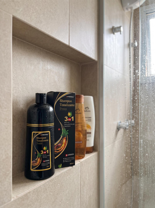 Visual Renovado em Poucos Minutos | Shampoo Colorante 3 em 1 Sem Amônia