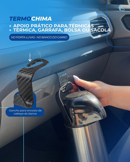 TermoChima | Suporte para Térmica, Garrafas, Bolsas e Sacolas no Carro