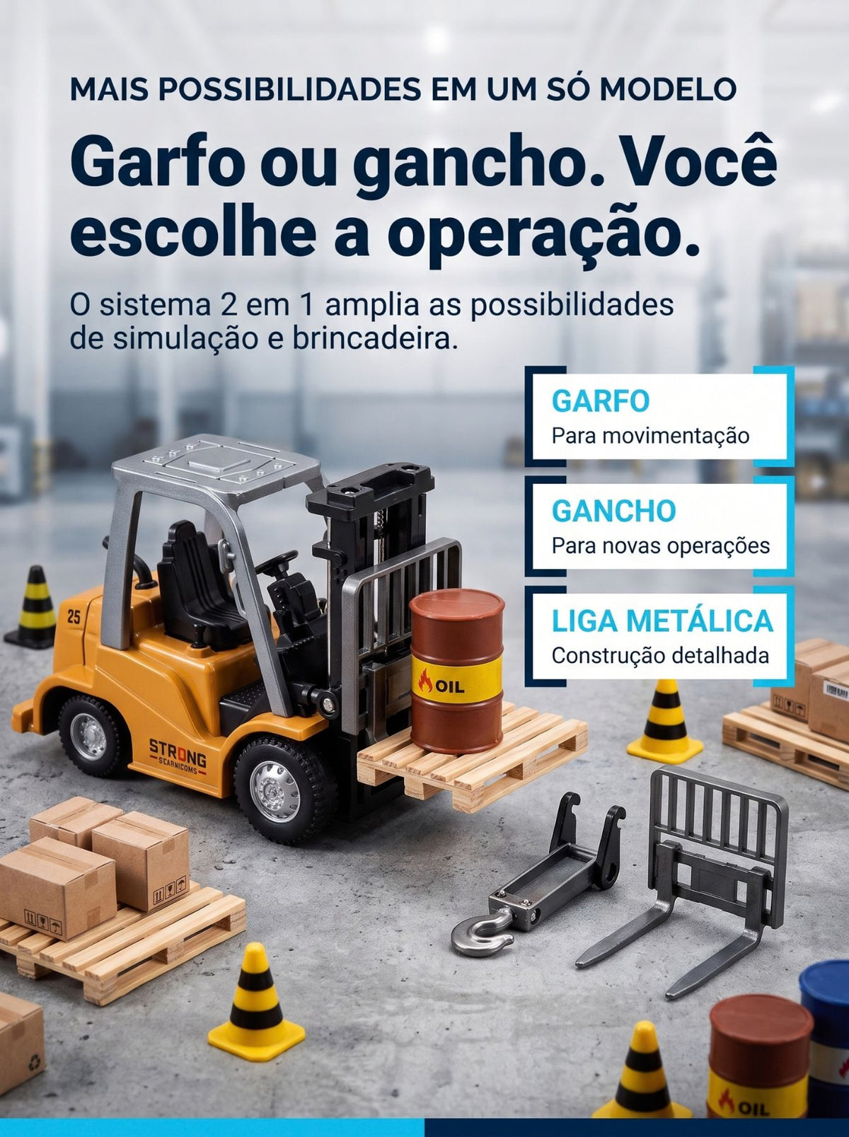 Máquinas de Construção RC com Controle Remoto | A diversão, no controle