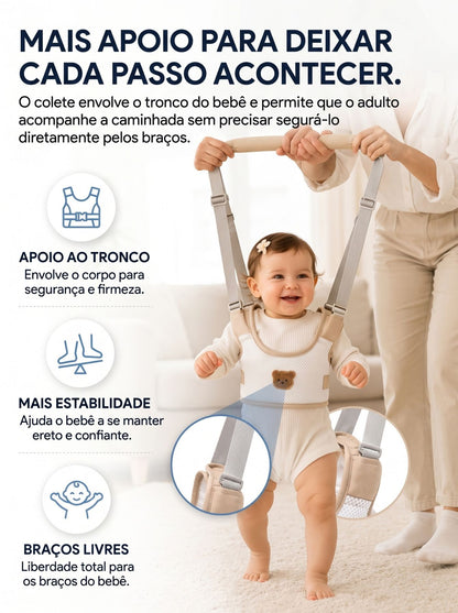 Colete Guia para Primeiros Passos | Ajustável, Respirável e com Alça