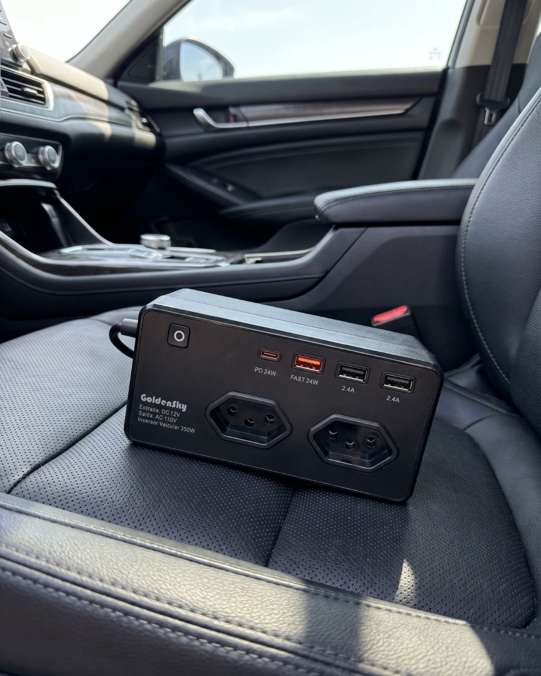 Inversor 350W para Carro | Energia Extra na Estrada