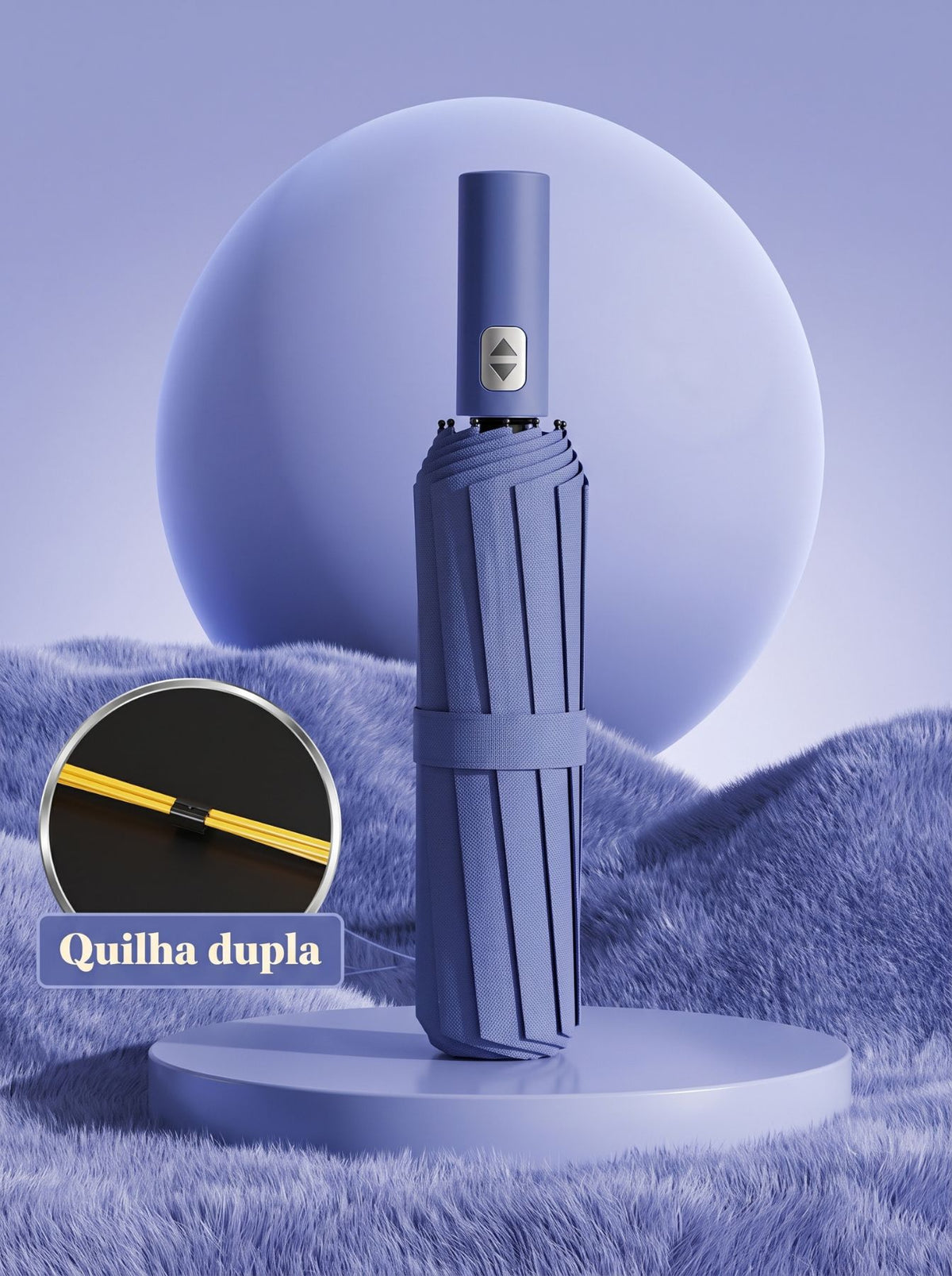 Guarda Chuva Automático Reforçado 24 Varetas | Proteção UV e Uso para Sol e Chuva