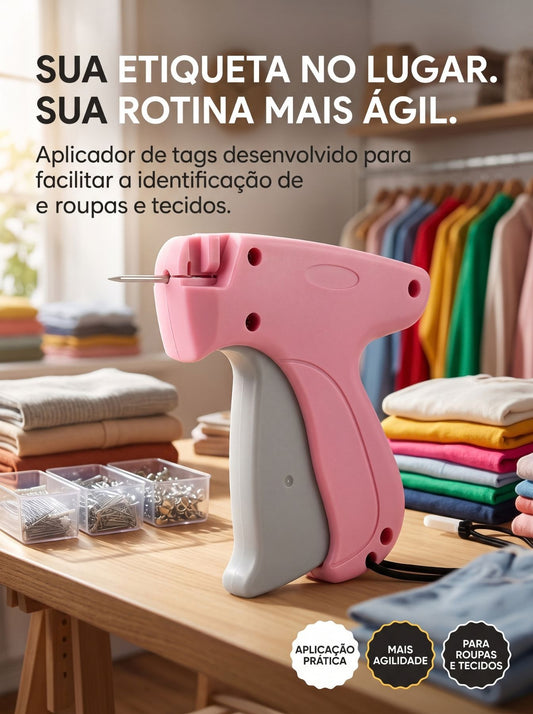 Aplicador de Etiquetas Tag com Pinos para Roupas e Tecidos | Kit com 500 ou 1000 Pinos