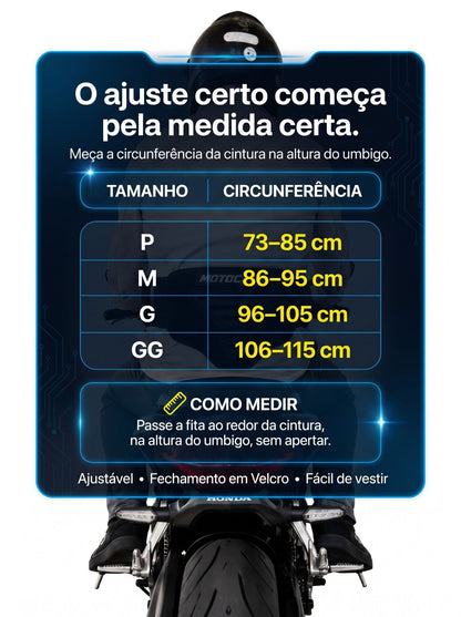 Cinta Lombar apoio para quem pilota | Mais Apoio e Conforto para Passageiro