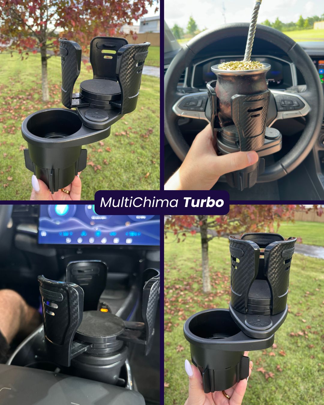MultiChima | Suporte para Bebidas no Carro "Exclusivo 2026"
