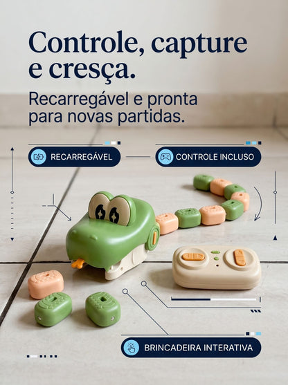 Cobra RC Magnética Recarregável com Controle Remoto | Brinquedo Interativo