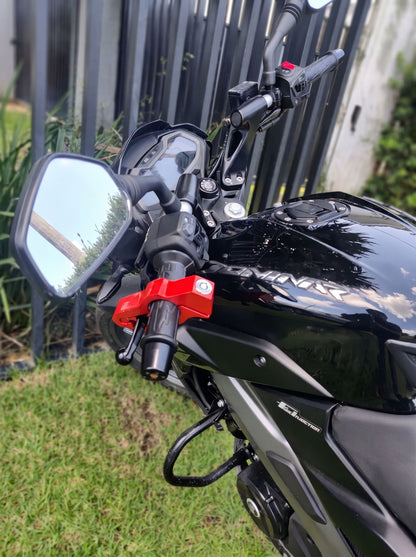 Trava Antifurto Reforçada para Moto | Bloqueio de Manete, Freio e Acelerador