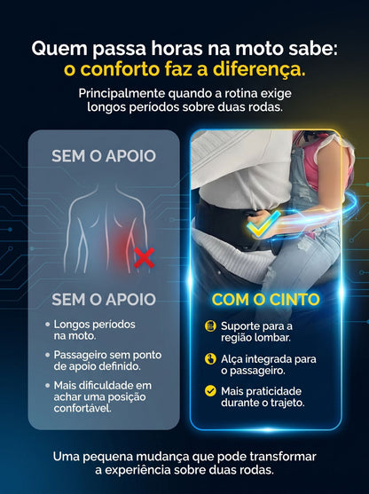 Cinta Lombar apoio para quem pilota | Mais Apoio e Conforto para Passageiro
