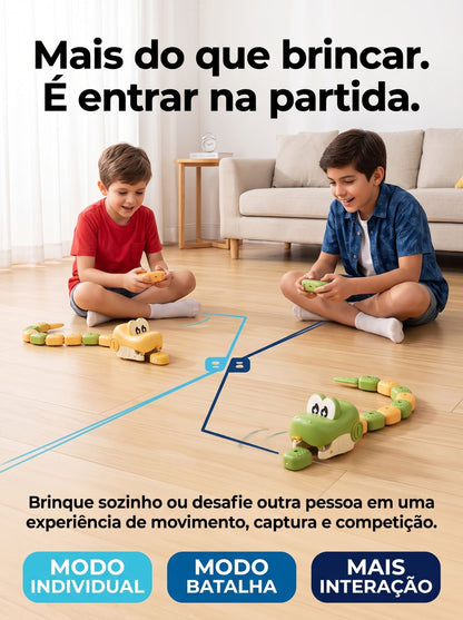 Cobra RC Magnética Recarregável com Controle Remoto | Brinquedo Interativo