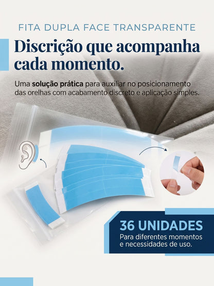 Adesivo Estético para Orelha | Fita Dupla Face Transparente e Discreta Adulto & Criança