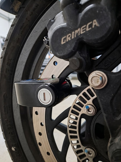 Trava Antifurto com Alarme para Moto | Sensor de Movimento