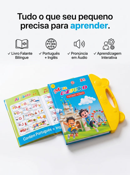 Livro Bilíngue Falante | Aprender Brincando em Português e Inglês + Brinde