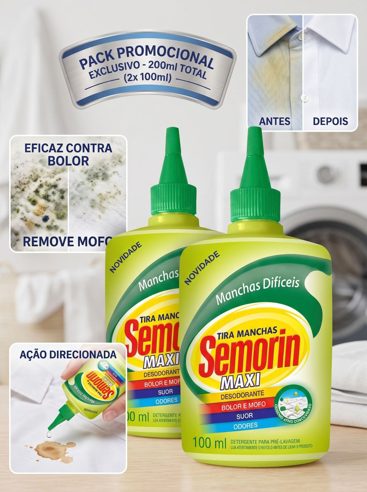 Tira Manchas Semorin | Escolha a Fórmula Certa para Cada Mancha