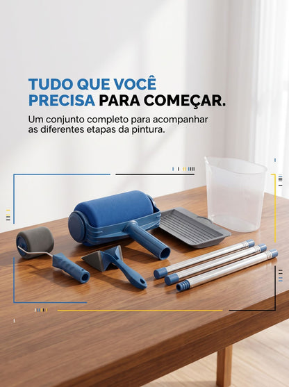 Rolo de Pintura com Extensor 75 cm | Mais Alcance para Paredes e Tetos