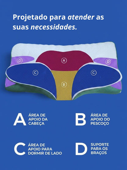 O Travesseiro Que Abraça Seu Corpo | Travesseiro Cervical Ortopédico Borboleta