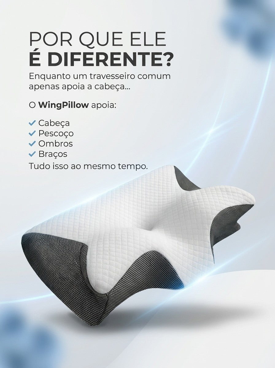 O Travesseiro Que Abraça Seu Corpo | Travesseiro Cervical Ortopédico Borboleta
