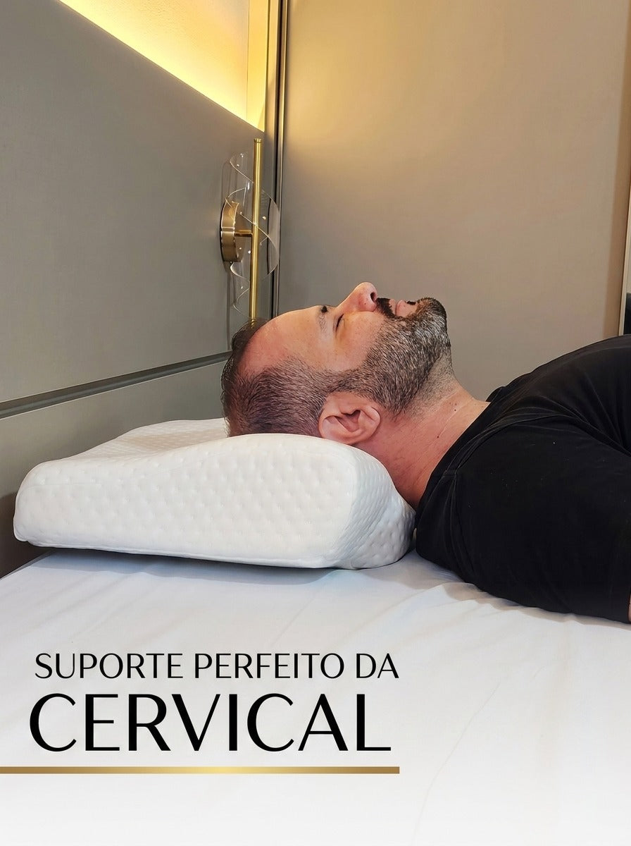 Acorde Renovado Todos os Dias | Travesseiro Cervical Ortopédico Viscoelástico