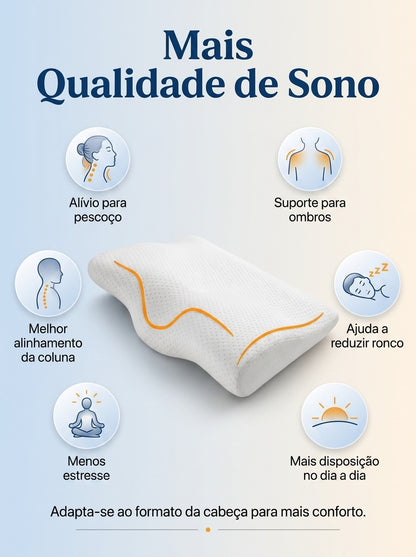 Acorde Renovado Todos os Dias | Travesseiro Cervical Ortopédico Viscoelástico