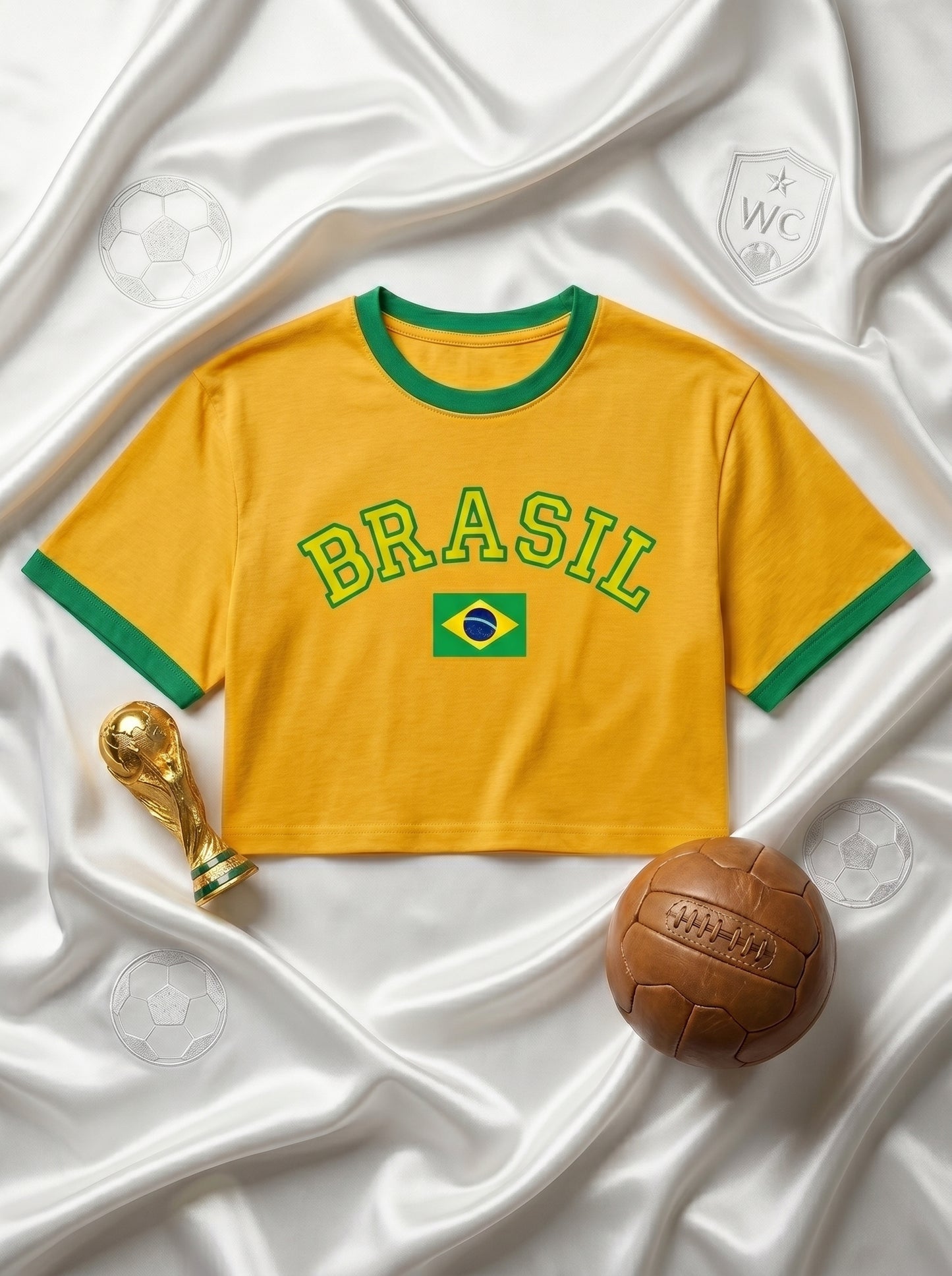 Cropped Oversized Brasil Feminino ✨