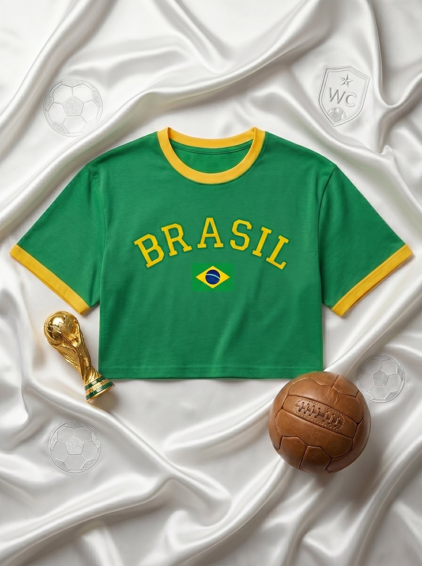 Cropped Oversized Brasil Feminino ✨