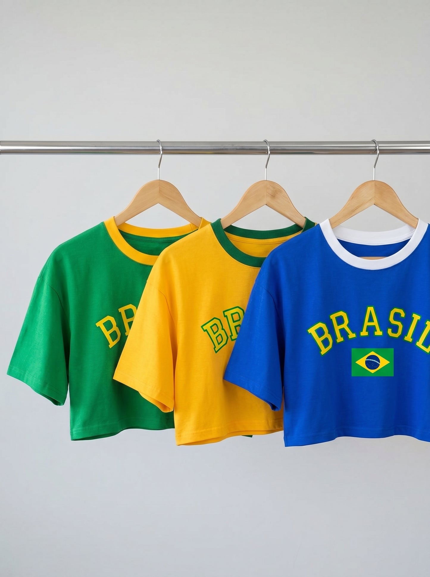 Cropped Oversized Brasil Feminino ✨